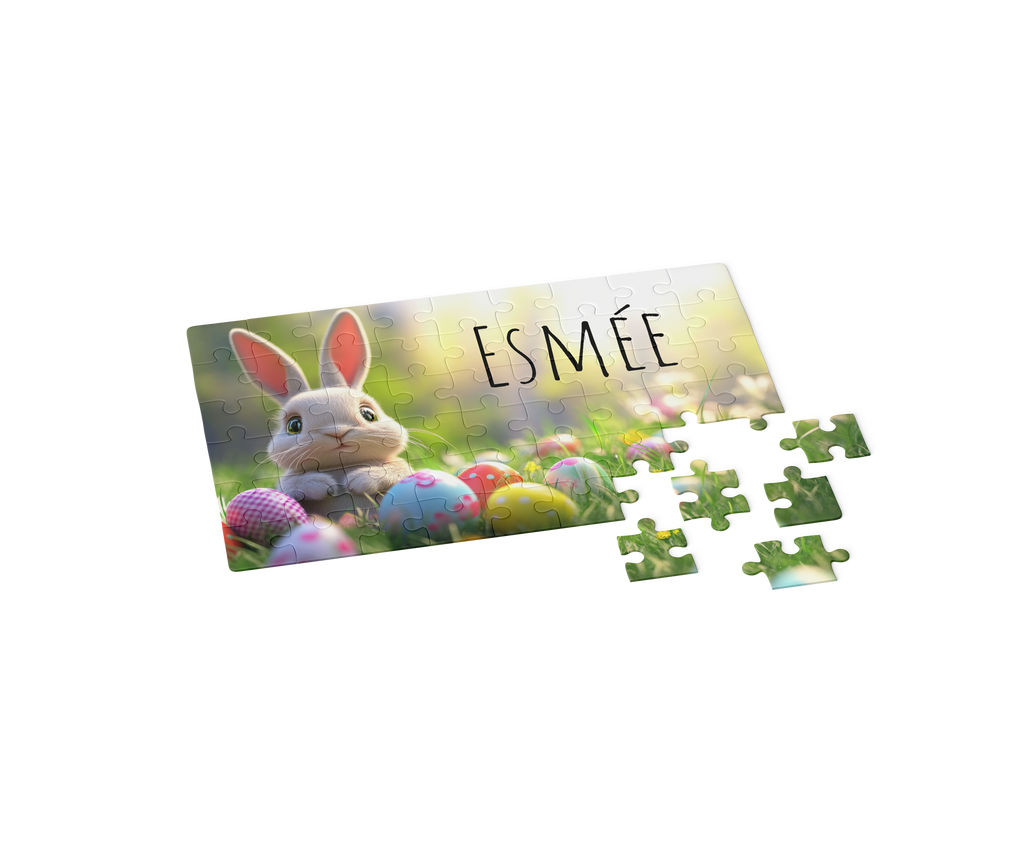 Puzzle 35 pièces Lapin de Pâques Personnalisable
