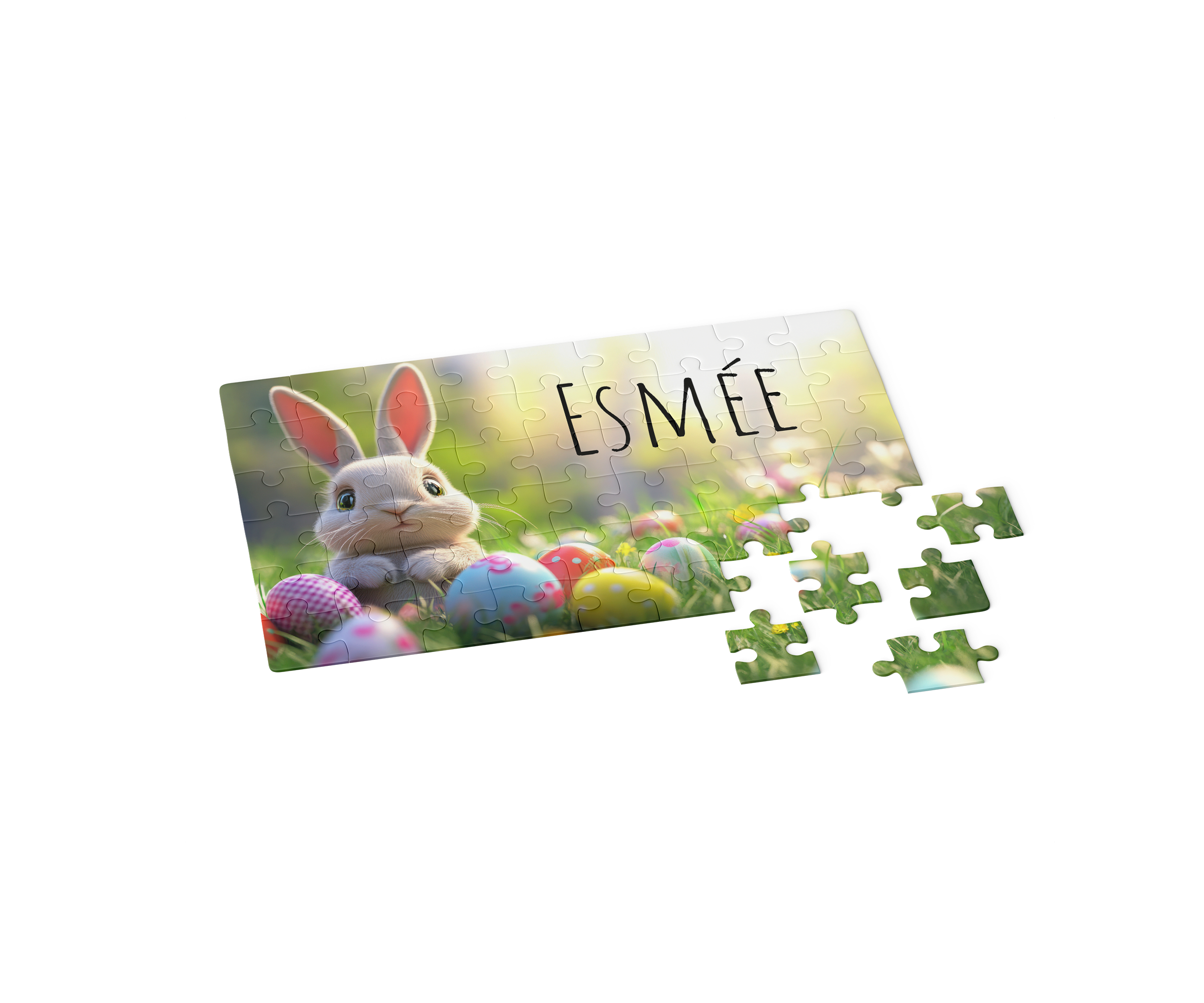 Puzzle 35 pièces Lapin de Pâques Personnalisable