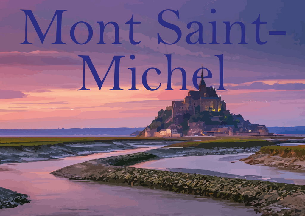 Affiche Décorative Mont Saint-Michel