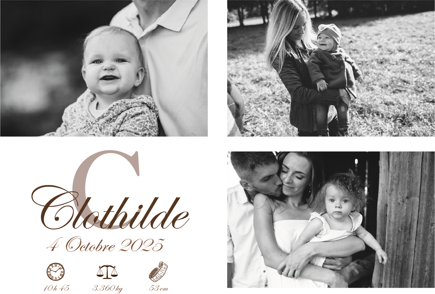 Faire part Naissance Chlothilde