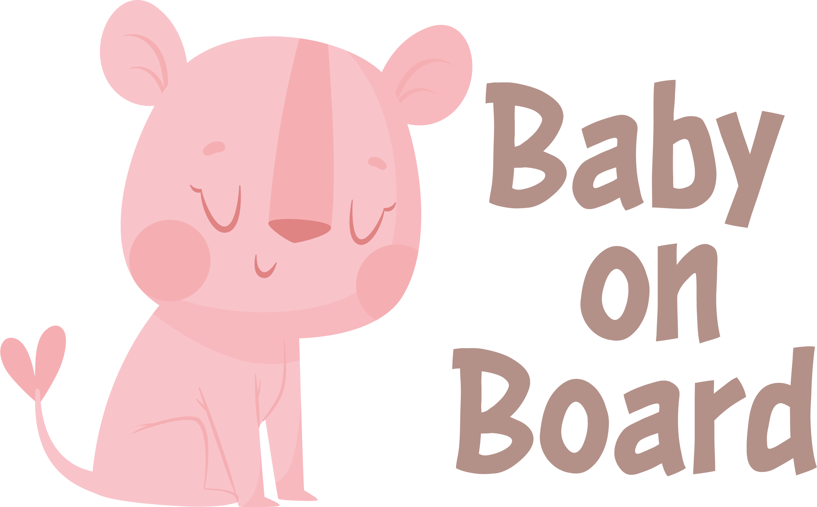 Stickers bébé à bord Lionne