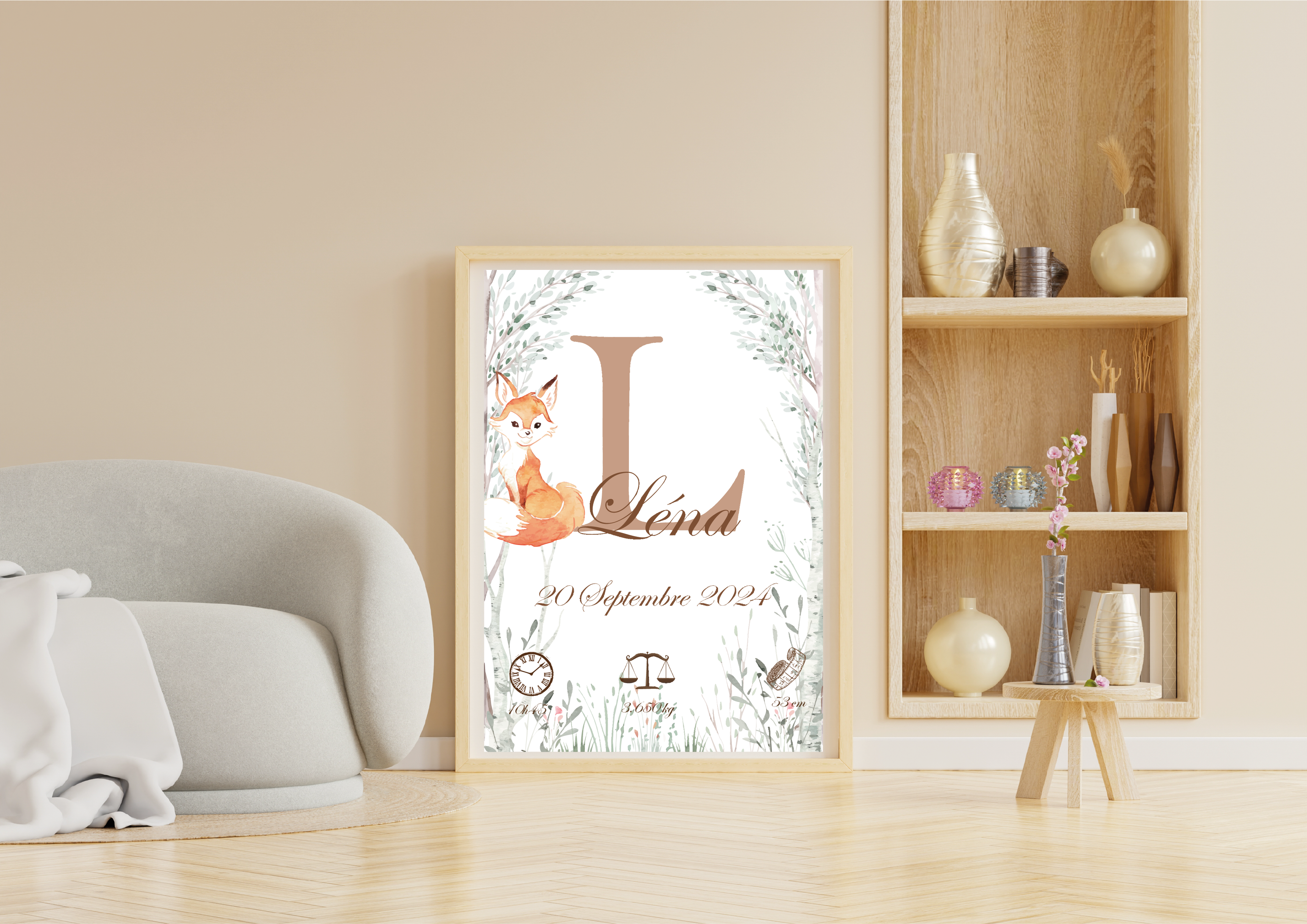 Affiche Naissance Renard