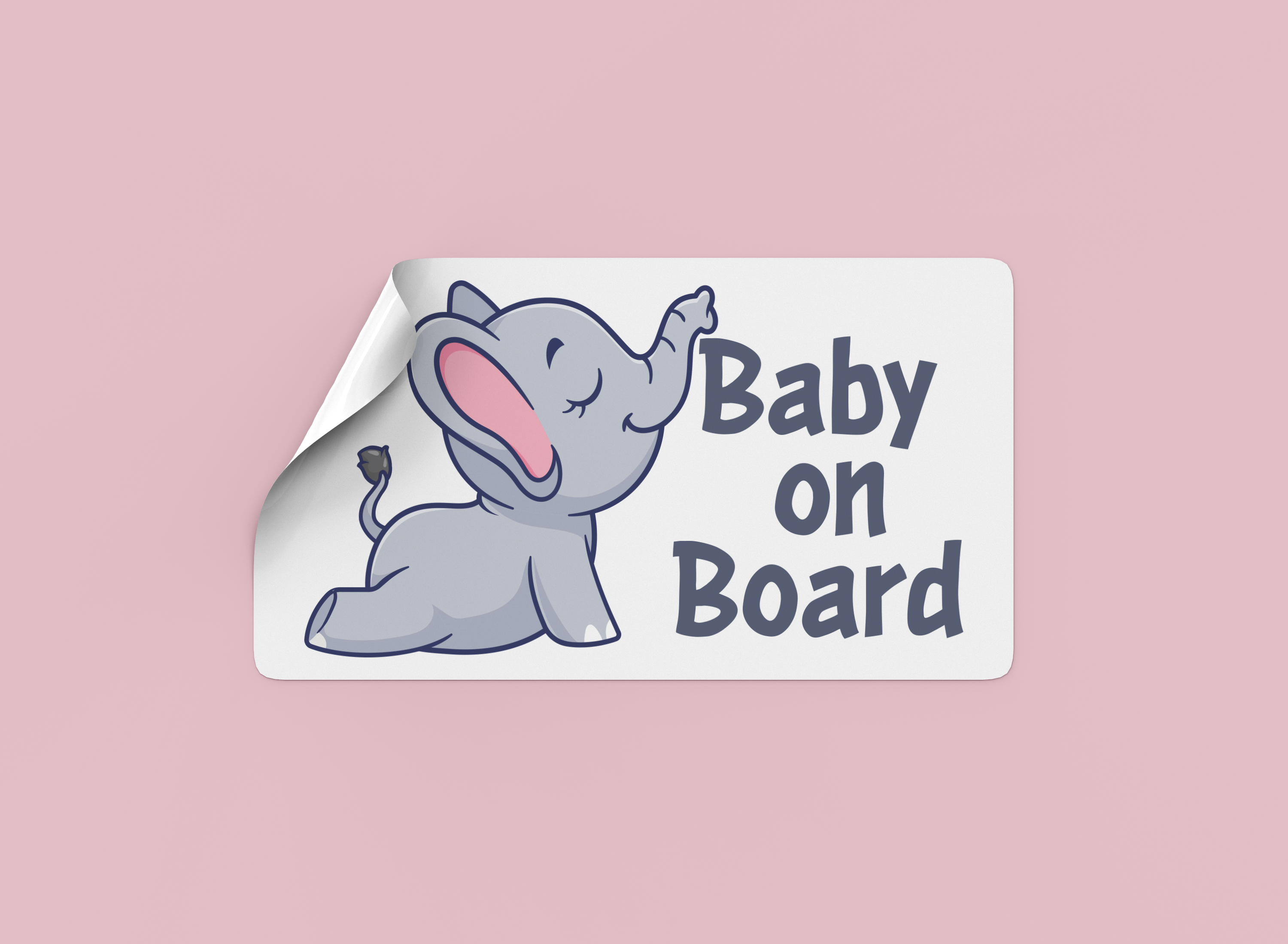 Stickers bébé à bord Eléphant