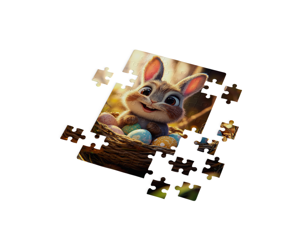 Puzzle 35 pièces Lapin de Pâques
