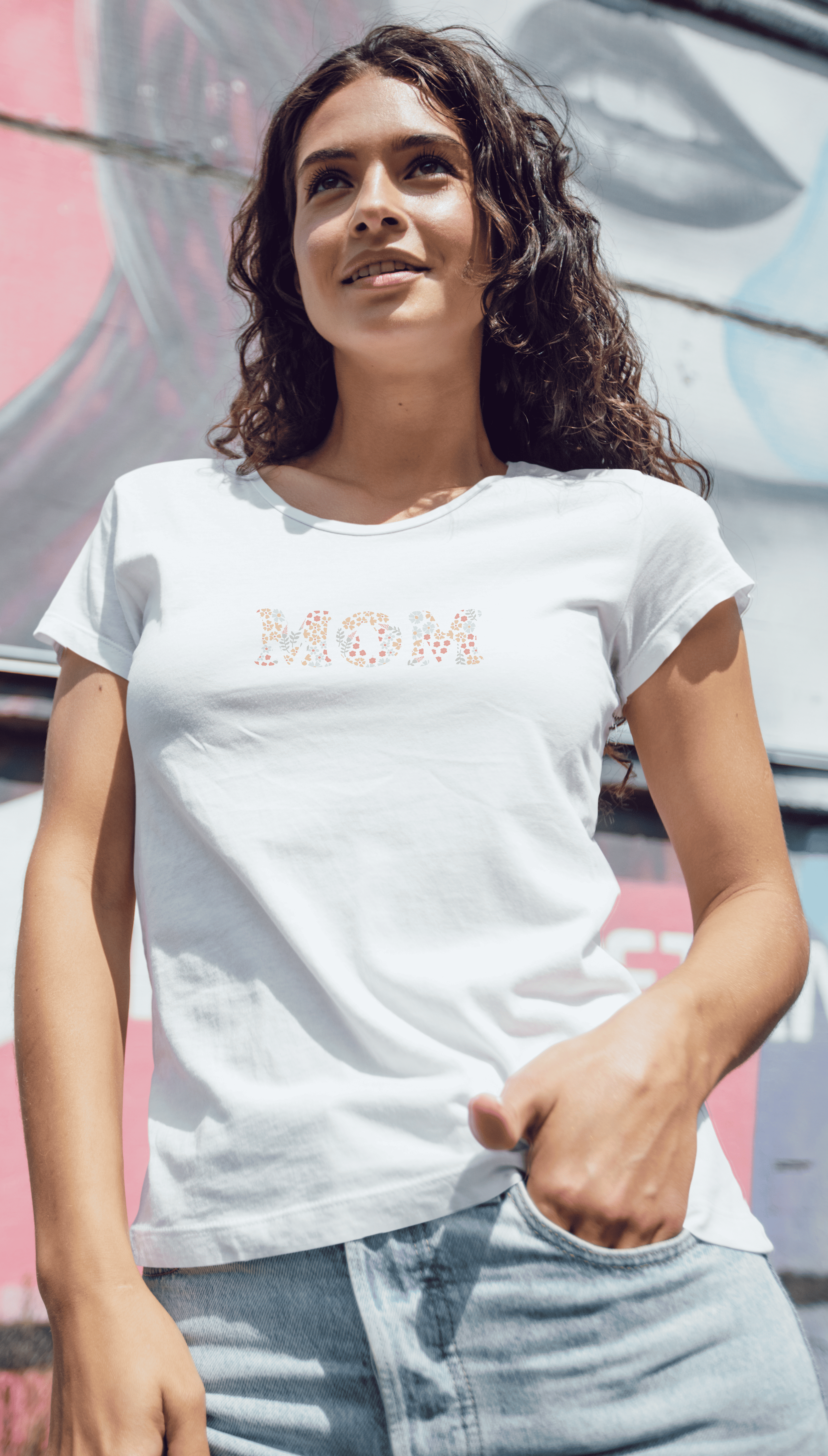 T-shirt MOM Fleur - CGTW04T